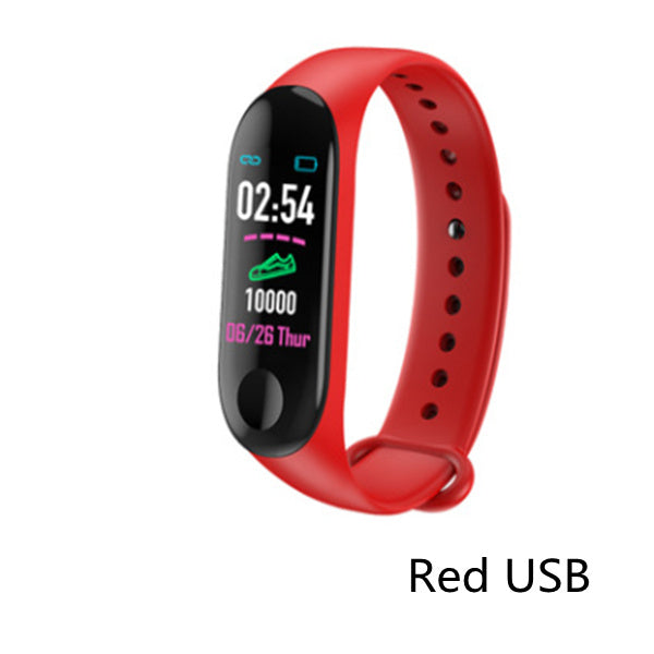 Compatible With , Smart Bracelet Heart Rate And Blood Pressure Exercise Meter Step Information Push Smart Reminder Color Bracelet